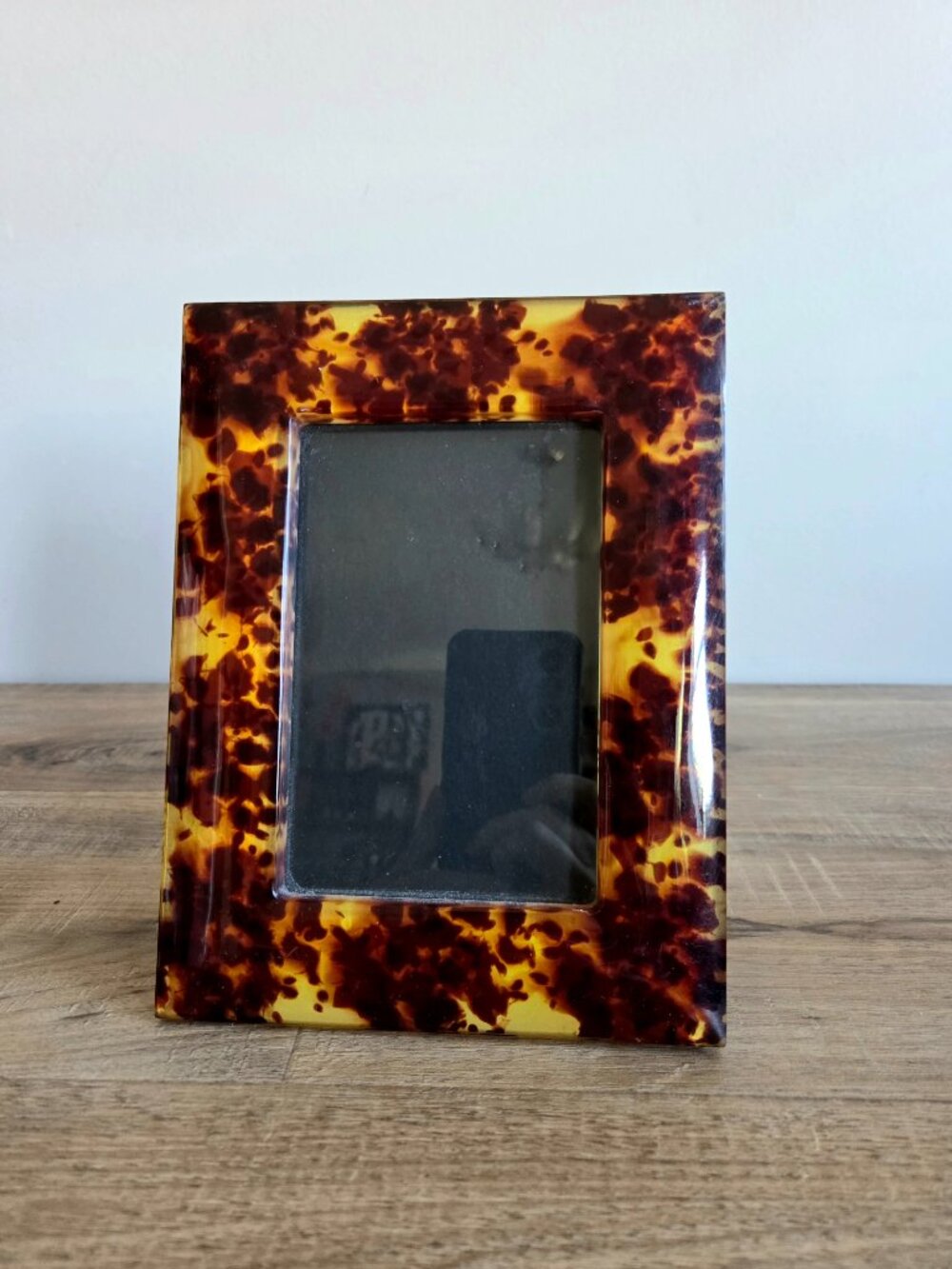 Lucite Tortoise Shell Picture Frame
